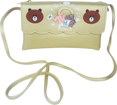 

Lelys Women Casual Gold PU Sling Bag