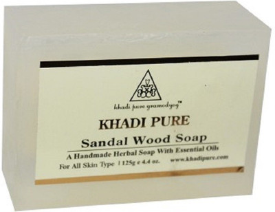 

Khadi Pure HERBAL SANDALWOOD SOAP - 125G (SET OF 4)(500 g, Pack of 4)
