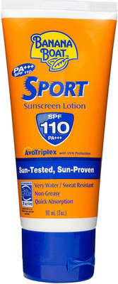

Banana Boat Sport Sunscreen Lotion Spf 110 Pa+++ Avotriplex With Uv Protection , 90ml - SPF SPF 50 PA++++(90 ml)