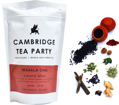 

Cambridge Tea Party 8 Spices Masala Chai Tea - 100g (Natural Care Tea with Wild Spices) Spices Masala Tea(100 g, Vacuum Pack)
