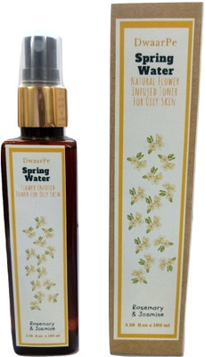 

DwaarPe Spring Water - Natural Flower Infused Toner For Oily Skin(100 ml)