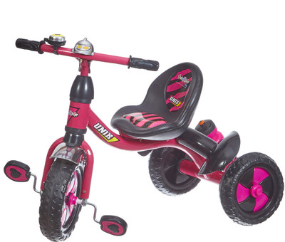 

Fun Ride Unik Premium Tricycle With Sipper, Bell & Comfortable Seat For Kids (Pink) Tricycle(Pink)