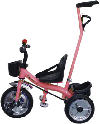 

kayoksh BABY TRICYCLE FOR KIDS WITH FOOTREST AND FRONT OR BACK BASKET AND PARENT HANDLE PINK COLOUR KIDS TRICYCLE RECOMMENDED TRICYCLE FOR BABY GIRL OR TRICYCLE FOR BABY BOY OR TRICYCLE FOR TODDLER GIRL OR TRICYCLE FOR TODDLER BOY RECOMMENDED FOR TODDLER 