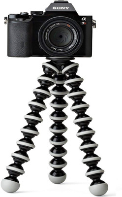 

BJORK Best buy new arrival fully flexible Portable & Foldable Camera & Mobile Tripod with Mobile Clip Holder Bracket Fully Flexible Mount Cum Tripod Stand with Three-Dimensional Head & Quick Release T8 Plate Gorilla Tripod 10" - DSLR , Smartphone & Action