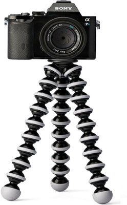 

BJORK Best buy new arrival fully flexible Portable & Foldable Camera & Mobile Tripod with Mobile Clip Holder Bracket Fully Flexible Mount Cum Tripod Stand with Three-Dimensional Head & Quick Release T9 Plate Gorilla Tripod 10" - DSLR , Smartphone & Action