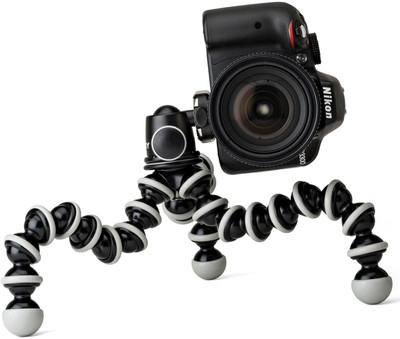 

BJORK Best buy new arrival fully flexible Portable & Foldable Camera & Mobile Tripod with Mobile Clip Holder Bracket Fully Flexible Mount Cum Tripod Stand with Three-Dimensional Head & Quick Release T2 Plate Gorilla Tripod 10" - DSLR , Smartphone & Action