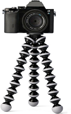 

BJORK Best buy new arrival fully flexible Portable & Foldable Camera & Mobile Tripod with Mobile Clip Holder Bracket Fully Flexible Mount Cum Tripod Stand with Three-Dimensional Head & Quick Release T10 Plate Gorilla Tripod 10" - DSLR , Smartphone & Actio
