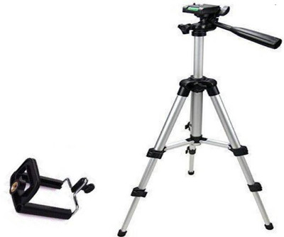 

CALLIE 3110 tripod Lightweight Camera Stand With Three-Dimensional Head Tripod, Monopod(Silver, Supports Up to 2800)