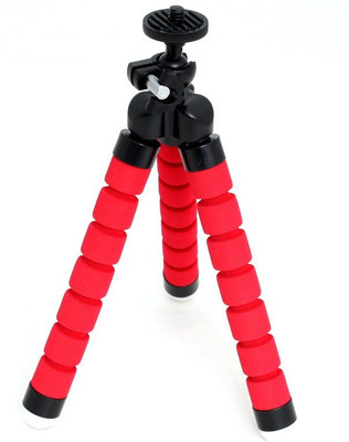 

Oxza Mini Flexible Sponge HIGH-QUALITY STRONG AND DURABLE Tripod(Red, Supports Up to 500)