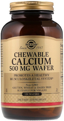 

Solgar Solgar, Chewable Calcium, 500 mg, 120 Wafers(120 No)