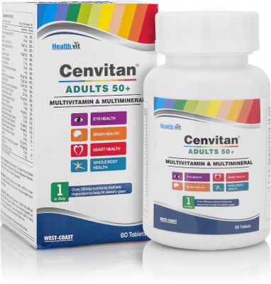 

HealthVit Cenvitan Adults 50+ (Multivitamin & Multimineral) 60 Tablets(60 No)
