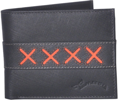 

Tamanna Men Grey, Orange Genuine Leather Wallet(3 Card Slots)