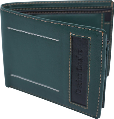 

Dezire Crafts Men Casual Green Artificial Leather Wallet(6 Card Slots), Black;green