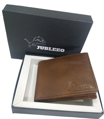 

jubleeo Men Tan Genuine Leather Wallet(4 Card Slots), Brown