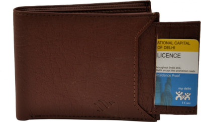 

GANNET Men Casual Brown Genuine Leather Wallet(6 Card Slots)
