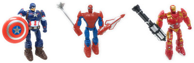 

Akrobo Super Hero Avenger Action Figure Toy 3 Pc Set(Multicolor)