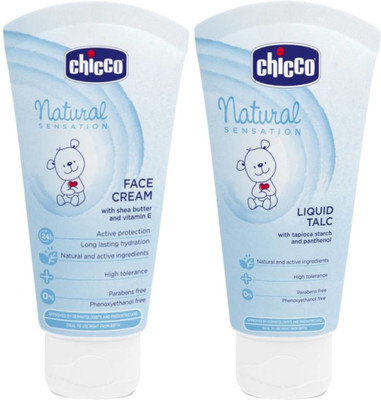 

Chicco Nat Facecream 50ml- Liquid Talc 100ml(White)