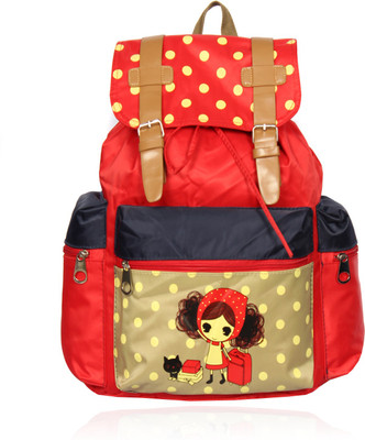 

Belladona Cute Girl in Red 35 Backpack(Red)