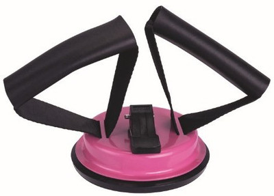 

Loopan Sit ups Assistant Abdominal Fitness Exercise Suction Cup Suction Cup Home Workout Sit-up Bar(Pink)
