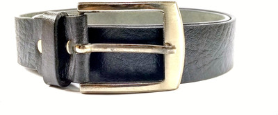 

UBL Men Casual Black Genuine Leather Reversible Belt