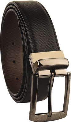 

AFFA Men Formal Multicolor Artificial Leather Reversible Belt, Black/brown