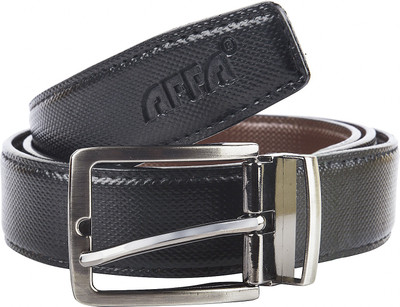 

AFFA Men Formal Multicolor Artificial Leather Reversible Belt, Black/brown