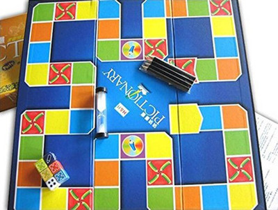 

Happy GiftMart Pictionary Board Game Quick Sketches Crazy Phrasing Games for All Ages (Multicolour) Board Game