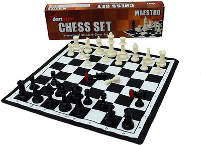 

Tenstar Chess Set of International Standard 2 inch Chess Board(White, Black)