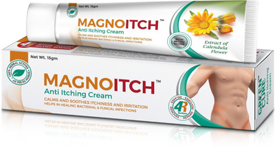 

GREEN CURE MagnoItch - Premium Ayurvedic Herbal Anti Itching Cream | Medicine for Itchiness & Dry Skin | Anti Fungal & Anti Bacterial Properties | German Design(15 g)