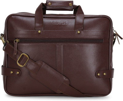 

Novex Office laptop bag Medium Briefcase - For Men & Women(Brown)