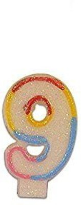 

Premsons Happy Birthday Candle for Numeral 9 (Pack of 1) Candle(Multicolor, Pack of 1)