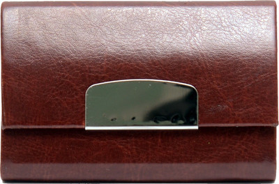 

Rangoli Pocket Business Credit Debit Visiting Card Holder (Set of 1, Brown) 6 Card Holder(Set of 1, Brown)