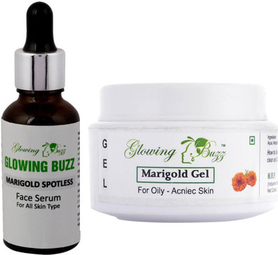 

Glowing Buzz Combo of marigold gel and marigold face serum(Set of 2)