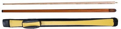 

CLUB 147 CUE 45 COMBO OF HALF POT BLACK CUE WITH YELLOW CUE COVER Pool Cue Stick(Wooden)