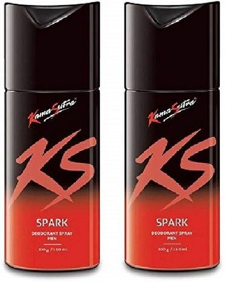 

KamaSutra Kama Sutra Spark Deodorant Spray for Men 150 ml (Pack of 2) Body Spray - For Men & Women(300 ml, Pack of 2)