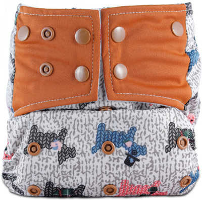 

bumbio Reusable cloth diaper with microfiber insert for extra absorption - M(2 Pieces)