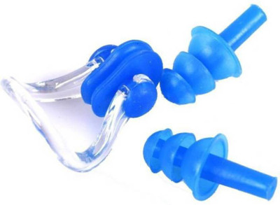 

Mobizila Soft Silicone Swimming Ear Plug & Nose Clip Ear Plug & Nose Clip(Blue)