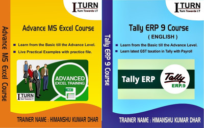 

I Turn Institute Tally ERP 9 Training + Advance Excel(DVD)