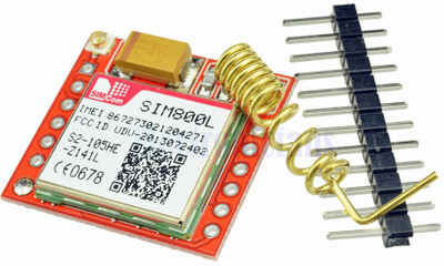 

PrimeRobotics SIM800L - Smallest GPRS GSM Module MicroSIM Card Core Wireless Board Quad-band TTL Serial Port With Antenna Educational Electronic Hobby Kit