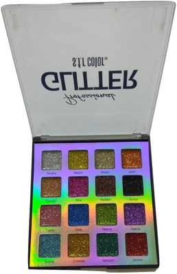 

Imported 16 Color Professional Glitter Eyeshadow Palette (MultiColor-1) 32 g(Multicolor)