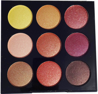 

KASCN ORIGINAL HIGH QUALITY MISS GOLD 9 COLOR EYESHADOW EYESHADOW FOR ALL SKIN TONE (2) 27.7 g(MULTICOLOR)