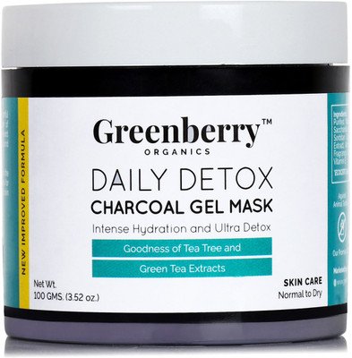

GreenBerry Daily Detox Charcoal Gel Mask (100g) Face Shaping Mask