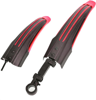 

FASTIDIOUS Strong Durable Mudguard Splash Protector Clip-on Front & Rear Fender(Red)