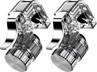 

Auslese R111 Pair PUBG Mobile Game Fire Button Aim Key Smart phone Gaming Trigger L1 R1 Shooter Controller Transparent V3.0 R1 Gaming Accessory Kit(White, For Android, iOS)