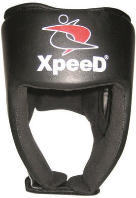 

Xpeed WUSHU MMA Martial Art Kick Boxing Protective Gear Ear & Head Saver One Size Boxing Head Guard(, Black