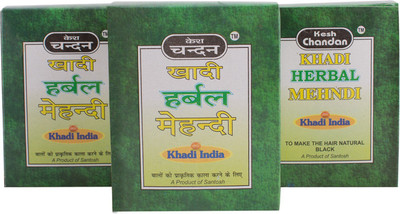 

Khadi India Santosh Herbal Mehndi (Pack of 3)(70 g)