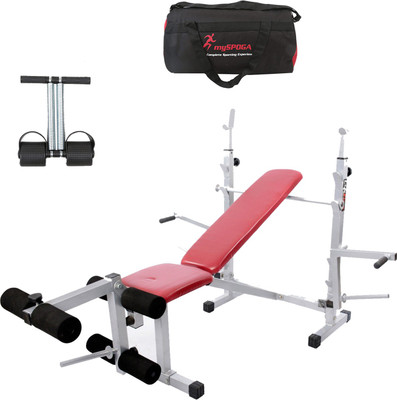 

Lifeline Multi Gym Bench 308 | Bundles With Gym Bag and Tummy Trimmer Home Gym Combo(100 - 120 kg)