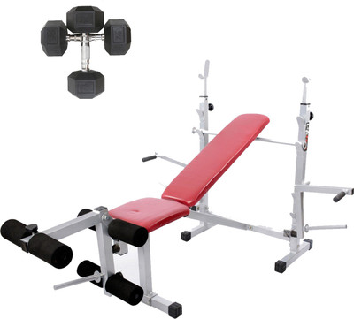 

Lifeline Multi Gym Bench 308 | Bundles With Hexa Dumbbell 7.5kg Set Home Gym Combo(100 - 120 kg)