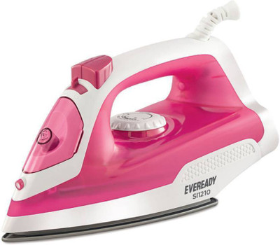 Eveready Present Spray & Steam function, Non stick soleplate, and stylish look 1200W SI1210 Steam Iron(Pink)