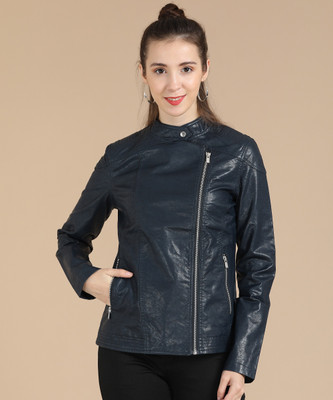 Pepe Jeans Full Sleeve Solid Women Jacket at flipkart